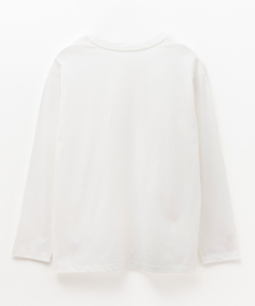 NAVY(ネイビー)の「nAvy ベーシック長袖Tシャツ ロンT 綿100%(Tシャツ/カットソー・レディース・オフホワイト/杢グレー/チャコールグレー/ブラック・M/L)」の17枚目の写真