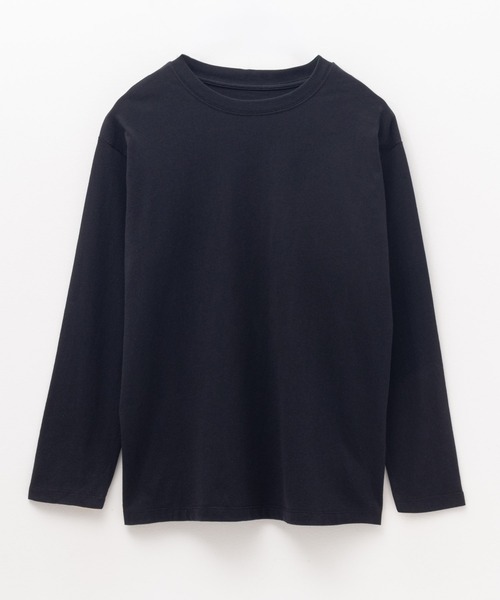 NAVY(ネイビー)の「nAvy ベーシック長袖Tシャツ ロンT 綿100%(Tシャツ/カットソー・レディース・オフホワイト/杢グレー/チャコールグレー/ブラック・M/L)」の16枚目の写真