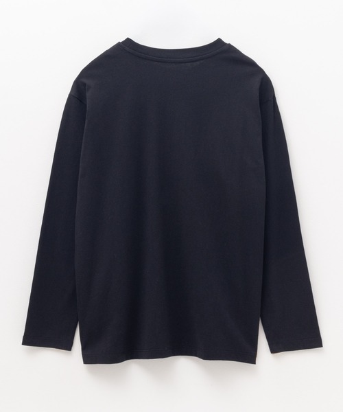 NAVY(ネイビー)の「nAvy ベーシック長袖Tシャツ ロンT 綿100%(Tシャツ/カットソー・レディース・オフホワイト/杢グレー/チャコールグレー/ブラック・M/L)」の15枚目の写真