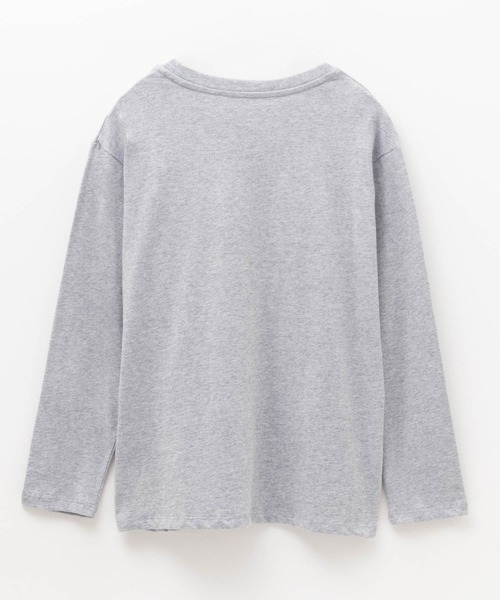NAVY(ネイビー)の「nAvy ベーシック長袖Tシャツ ロンT 綿100%(Tシャツ/カットソー・レディース・オフホワイト/杢グレー/チャコールグレー/ブラック・M/L)」の11枚目の写真