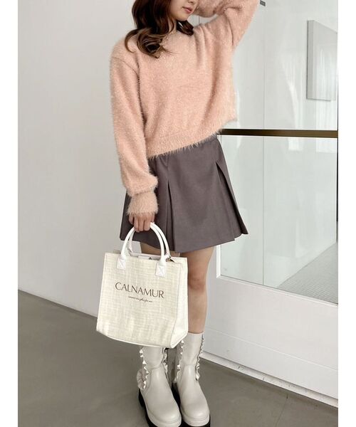 TWINKLE SHAGGY BACK RIBBON KNIT/トゥインクルシャギーバックリボンニット（ニット/セーター）｜CALNAMUR（カルナムール）