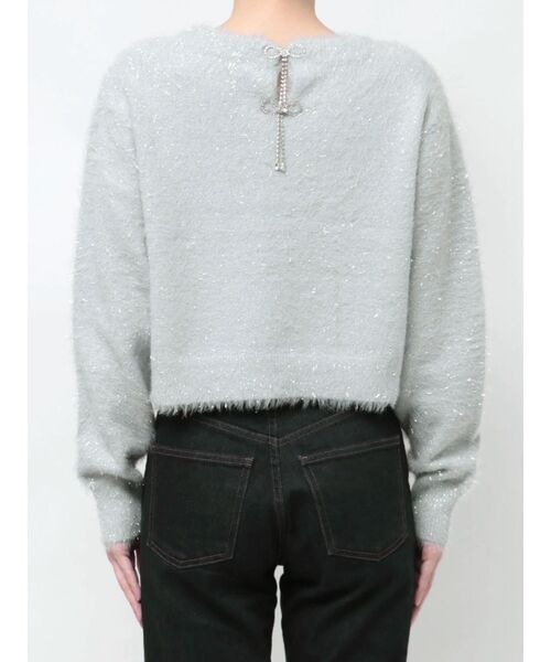 TWINKLE SHAGGY BACK RIBBON KNIT/トゥインクルシャギーバックリボンニット（ニット/セーター）｜CALNAMUR（カルナムール）