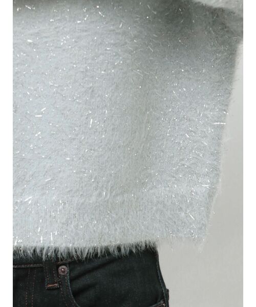 TWINKLE SHAGGY BACK RIBBON KNIT/トゥインクルシャギーバックリボンニット（ニット/セーター）｜CALNAMUR（カルナムール）