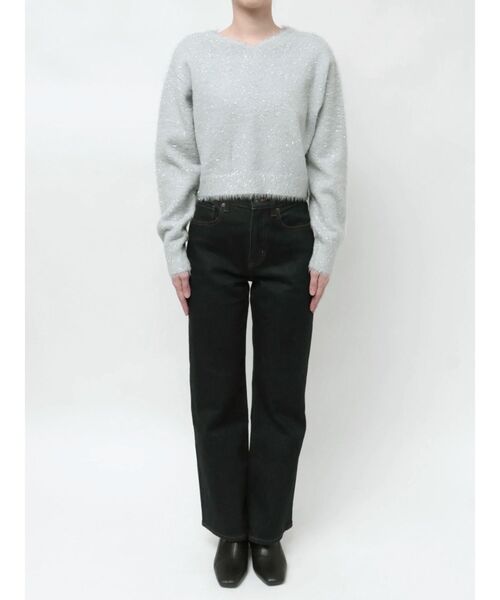 TWINKLE SHAGGY BACK RIBBON KNIT/トゥインクルシャギーバックリボンニット（ニット/セーター）｜CALNAMUR（カルナムール）