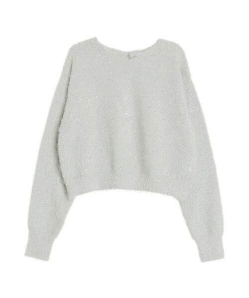 TWINKLE SHAGGY BACK RIBBON KNIT/トゥインクルシャギーバックリボンニット（ニット/セーター）｜CALNAMUR（カルナムール）