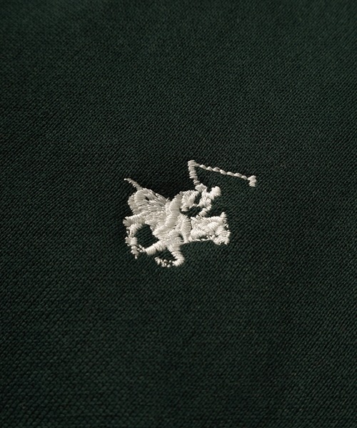 BEVERLY HILLS POLO CLUB(ビバリーヒルズポロクラブ)の「【BEVERLY HILLS POLO CLUB/ビバリーヒルズポロクラブ】ブランドロゴ ワンポイント刺繍 ハーフジップ/プルオーバー/スウェットトレーナー/ワイドシルエット/裏起毛(スウェット・メンズ・ブラック/アイボリー/ネイビー/ブラウン/グリーン・M/L/XL)」の9枚目の写真
