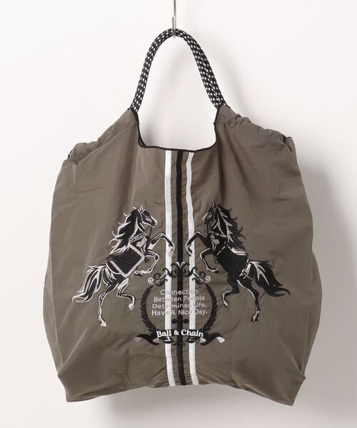 ◆WEB限定 展開◆【Ball&Chain】TWO.HORSES（エコバッグ/サブバッグ）｜Scrap Book（スクラップブック）