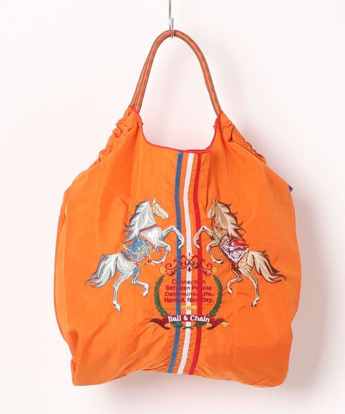 ◆WEB限定 展開◆【Ball&Chain】TWO.HORSES（エコバッグ/サブバッグ）｜Scrap Book（スクラップブック）