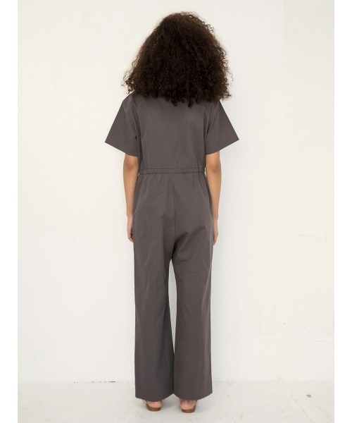 KEnTe(ケンテ)の「Cotton Jumpsuit(つなぎ/オールインワン・レディース・ピンク/カーキ・M)」の6枚目の写真