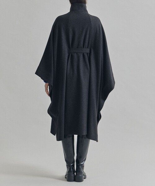 UNITED TOKYO(ユナイテッドトウキョウ)の「ロングケープコート(ポンチョ・レディース・ダークグレー/ライトグレー・FREE)」の8枚目の写真