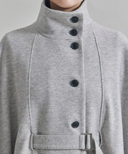 UNITED TOKYO(ユナイテッドトウキョウ)の「ロングケープコート(ポンチョ・レディース・ダークグレー/ライトグレー・FREE)」の10枚目の写真