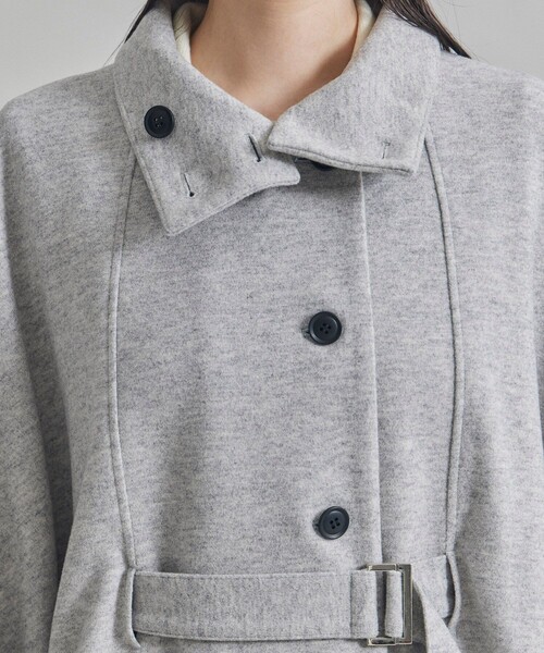 UNITED TOKYO(ユナイテッドトウキョウ)の「ロングケープコート(ポンチョ・レディース・ダークグレー/ライトグレー・FREE)」の11枚目の写真