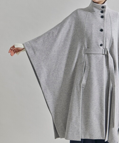 UNITED TOKYO(ユナイテッドトウキョウ)の「ロングケープコート(ポンチョ・レディース・ダークグレー/ライトグレー・FREE)」の14枚目の写真