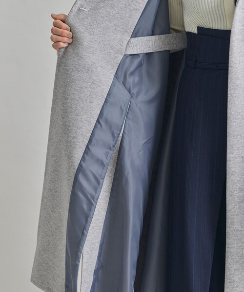 UNITED TOKYO(ユナイテッドトウキョウ)の「ロングケープコート(ポンチョ・レディース・ダークグレー/ライトグレー・FREE)」の16枚目の写真