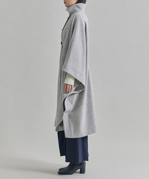 UNITED TOKYO(ユナイテッドトウキョウ)の「ロングケープコート(ポンチョ・レディース・ダークグレー/ライトグレー・FREE)」の22枚目の写真