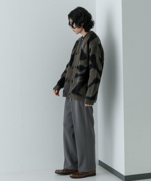 URBAN RESEARCH（アーバンリサーチ）の「URBAN RESEARCH iD　パターン起毛カーディガン（カーディガン/ボレロ・メンズ・ブラウン/ネイビー・MEDIUM/LARGE）」の5枚目の写真