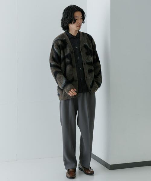 URBAN RESEARCH（アーバンリサーチ）の「URBAN RESEARCH iD　パターン起毛カーディガン（カーディガン/ボレロ・メンズ・ブラウン/ネイビー・MEDIUM/LARGE）」の7枚目の写真