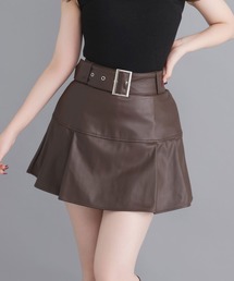 Millor TOKYO（ミラートーキョー）の「太ベルトワイドプリーツスカパン（スカート）」