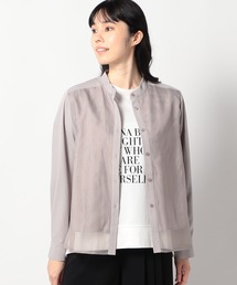 Grand PARK | オーガンジー ドッキング長袖ブラウス(シャツ/ブラウス)