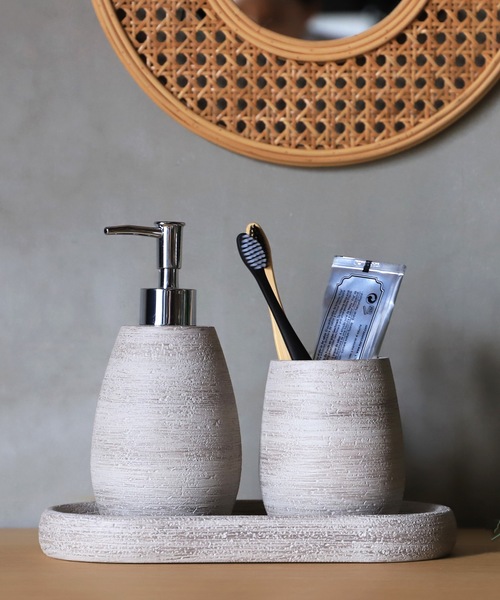 a.depeche/アデペシュ】歯ブラシスタンド eclat toothbrush stand clay