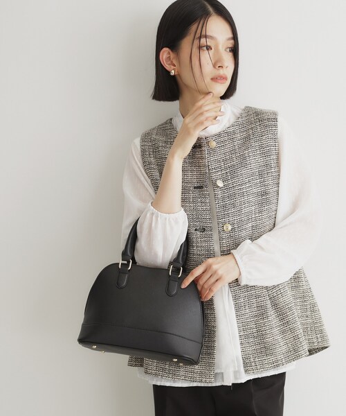 THE SHOP TK （ザ ショップ ティーケー ）の「ラウンド型オケージョンBAG（ショルダーバッグ・レディース・ブラック/ベージュ・00）」の16枚目の写真