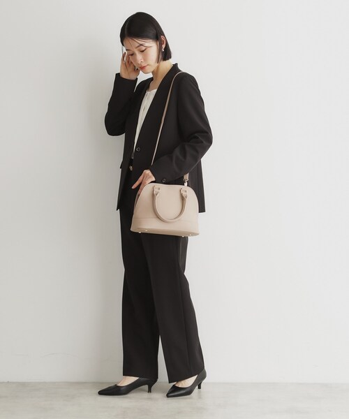 THE SHOP TK （ザ ショップ ティーケー ）の「ラウンド型オケージョンBAG（ショルダーバッグ・レディース・ブラック/ベージュ・00）」の9枚目の写真