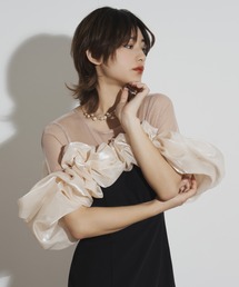 My shawty（マイシャウティー）の「volume raffle dress（ドレス）」