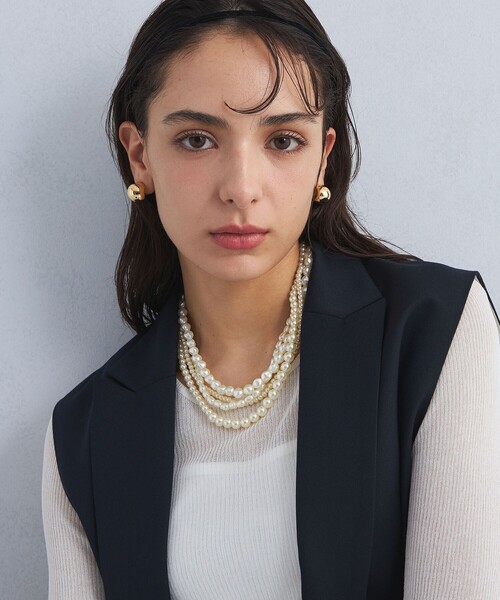 green label relaxing（グリーンレーベルリラクシング）の「マルチウェイ ネックレス（ネックレス・レディース・オフホワイト・FREE）」の7枚目の写真