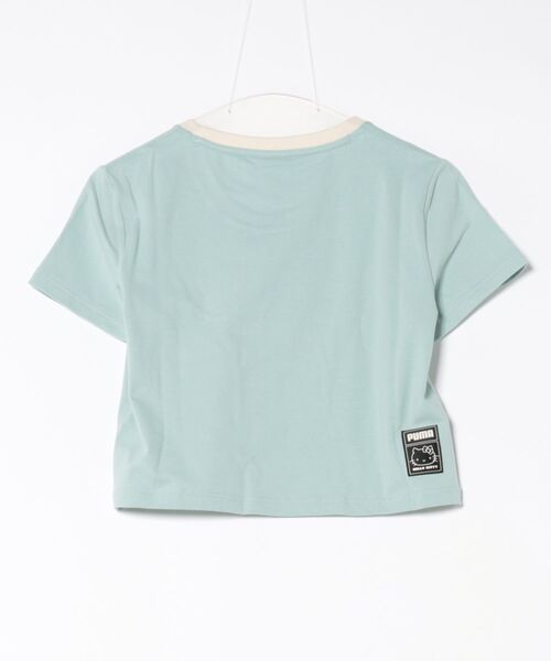 PUMA（プーマ）の「PUMA X HELLO KITTY  キティコラボ/ミニTシャツ 631613（Tシャツ/カットソー・レディース・ブラック/ライトブルー/オフホワイト・M/L）」の4枚目の写真