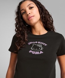PUMA | PUMA X HELLO KITTY  キティコラボ/ミニTシャツ 631613(Tシャツ/カットソー)