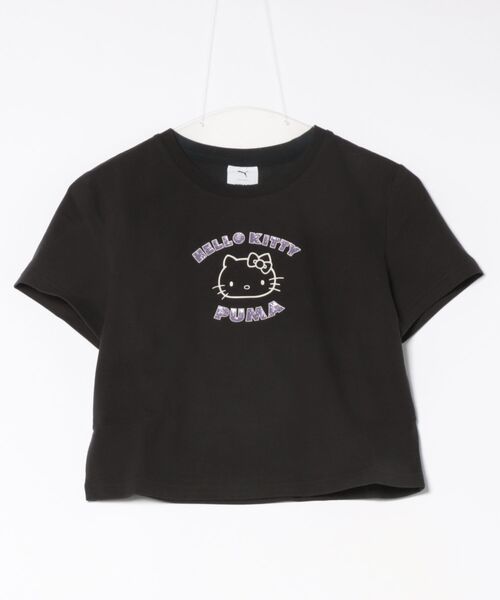PUMA（プーマ）の「PUMA X HELLO KITTY  キティコラボ/ミニTシャツ 631613（Tシャツ/カットソー・レディース・ブラック/ライトブルー/オフホワイト・M/L）」の15枚目の写真