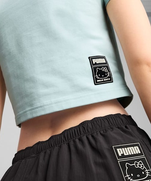 【PUMA × Hello Kitty】人気コラボ♪ キティ ロゴ ナップサック あのサンリオキャラクターズとコラボ！「PUMA×HELLO KITTY AND