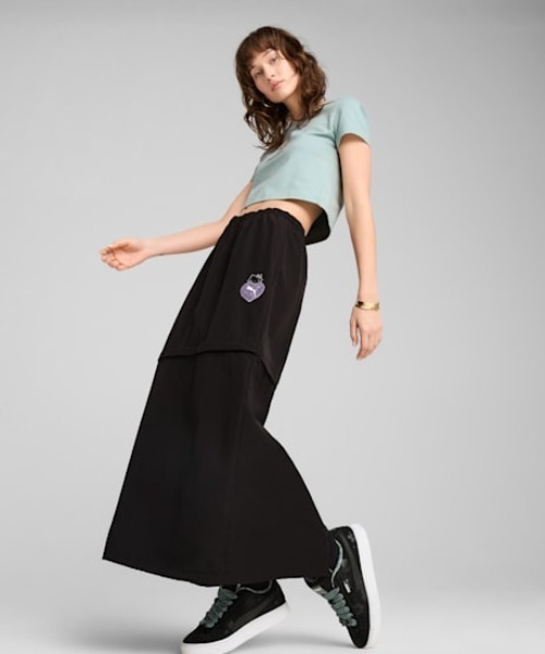 PUMA（プーマ）の「PUMA X HELLO KITTY  キティコラボ/ミニTシャツ 631613（Tシャツ/カットソー・レディース・ブラック/ライトブルー/オフホワイト・M/L）」の10枚目の写真