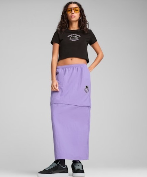 PUMA（プーマ）の「PUMA X HELLO KITTY  キティコラボ/ミニTシャツ 631613（Tシャツ/カットソー・レディース・ブラック/ライトブルー/オフホワイト・M/L）」の12枚目の写真