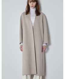 LE PHIL（ルフィル）の「ソフトウールリバーノーカラーコート（ノー