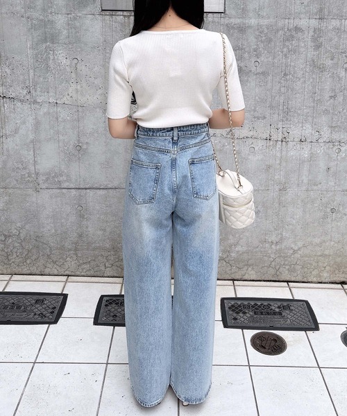 INGNI（イング）の「オーロララインストーン付デニムパンツ（デニムパンツ・レディース・グレー/ブルー系その他/ブルー系その他3・M/S）」の20枚目の写真