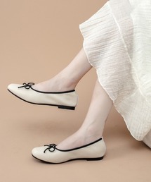 SHEPP | リボン付きフラットシューズ(バレエシューズ)