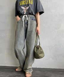 NOIR FABRIK（ヌワールファブリック）の「[NOIR FABRIK ヌワールファブリック] カーブシルエット イージーデニムパンツ（デニムパンツ）」