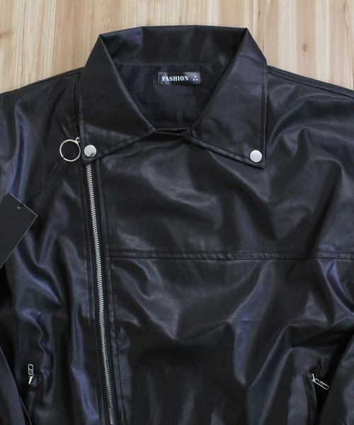 セール】【2025】PU素材 ダブルライダースジャケット