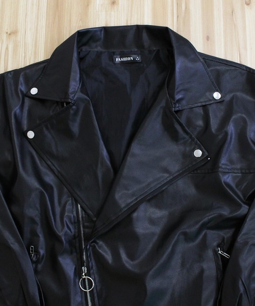 2025】PU素材 ダブルライダースジャケット（ライダースジャケット