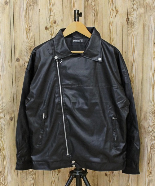セール】【2025】PU素材 ダブルライダースジャケット