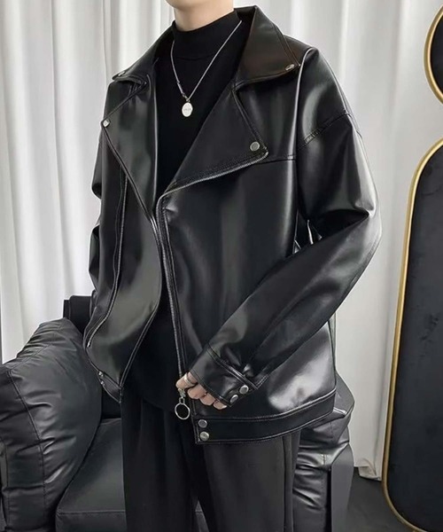 セール】【2025】PU素材 ダブルライダースジャケット（ライダース