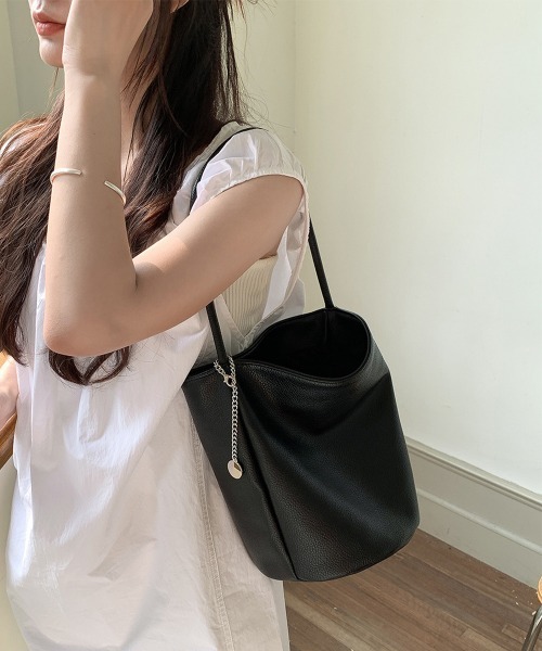 Miniministore(ミニミニストア)の「バケットバッグ レディース 縦型(ハンドバッグ・レディース・ブラック/ライトブルー/アイボリー・FREE)」の12枚目の写真