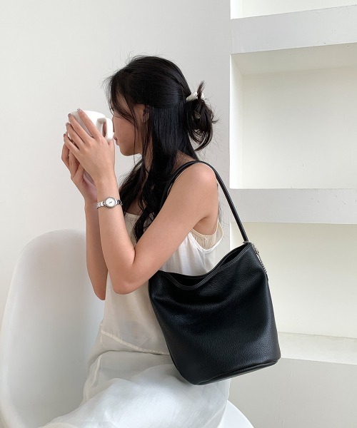 Miniministore(ミニミニストア)の「バケットバッグ レディース 縦型(ハンドバッグ・レディース・ブラック/ライトブルー/アイボリー・FREE)」の13枚目の写真