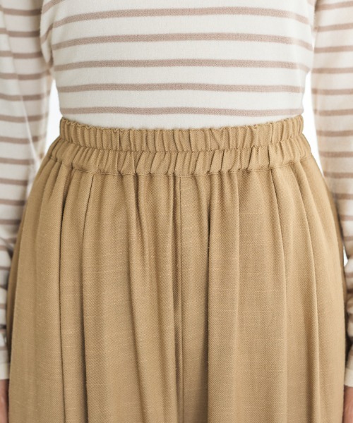 SMILE LAND（スマイルランド）の「＜大きいサイズ＞麻混ゆったりタックテーパードパンツ【Otona Purete】（その他パンツ・レディース・ブラック/ベージュ・3L～4L/5L～6L/L～LL）」の17枚目の写真