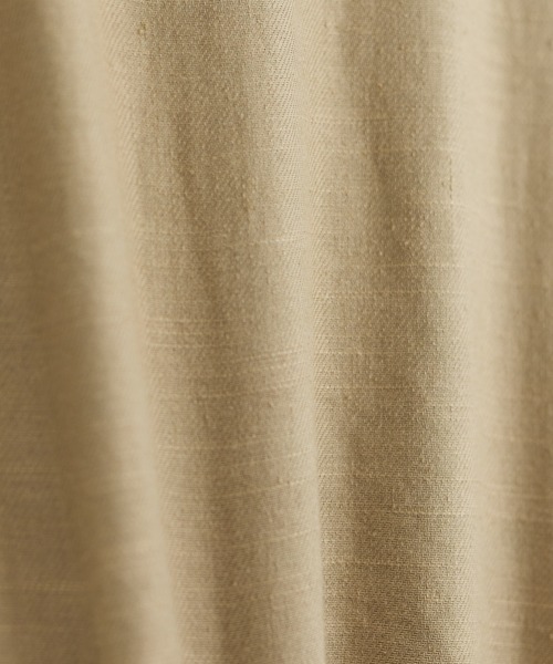 SMILE LAND（スマイルランド）の「＜大きいサイズ＞麻混ゆったりタックテーパードパンツ【Otona Purete】（その他パンツ・レディース・ブラック/ベージュ・3L～4L/5L～6L/L～LL）」の21枚目の写真