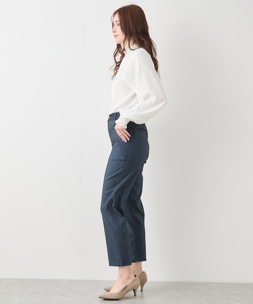 Jayro(ジャイロ)の「後ギャザーテーパードパンツ(その他パンツ・レディース・ブラック/ネイビー・M)」の7枚目の写真