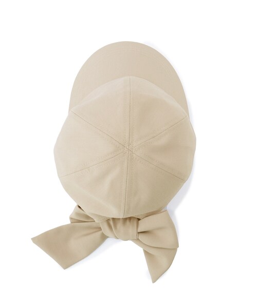 grove（グローブ）の「リボンキャップ【UVカット・サイズ調整】（キャップ・レディース・ライトベージュ/ブラック/ベージュ系4・00）」の9枚目の写真