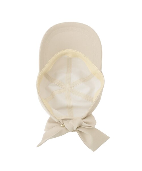 grove（グローブ）の「リボンキャップ【UVカット・サイズ調整】（キャップ・レディース・ライトベージュ/ブラック/ベージュ系4・00）」の10枚目の写真