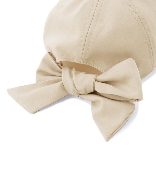 grove（グローブ）の「リボンキャップ【UVカット・サイズ調整】（キャップ・レディース・ライトベージュ/ブラック/ベージュ系4・00）」の11枚目の写真